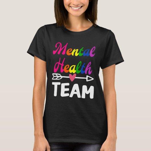 ヘルスチームアウェアネスセラピスト男性女性サポーター Tシャツ (正面)