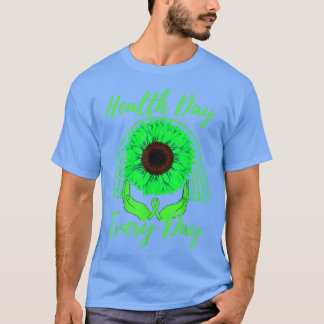 ヘルスデイデイデイデイメンタルヘルス認識度サンフロ Tシャツ