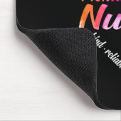 ヘルスナースハートワードクラウドウォーターカラーレインボー マウスパッド (コーナー)