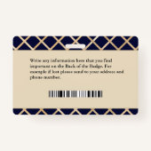 ヘルスナースワーカーID識別カードカスタム バッジ (裏面)