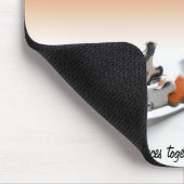 ヘルスパズルコンセプトオレンジグラデーションテンプレート マウスパッド (コーナー)