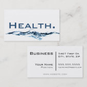 ヘルスプロフェッショナル名刺 – H2O No.1 名刺 (正面/裏面)