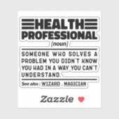 ヘルスプロフェッショナル名詞定義クール皮肉 シール (シート)