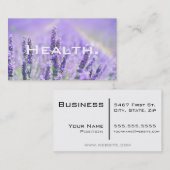 ヘルスプロフェッショナル-ハーブラベンダーパープル 名刺 (正面/裏面)
