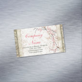 ヘルスホリスティックヨガゼンスパさくらんぼブロッサム桜 マグネット名刺 (インサイチュ)