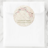 ヘルスホリスティックヨガゼンスパさくらんぼブロッサム桜 ラウンドシール (バッグ)