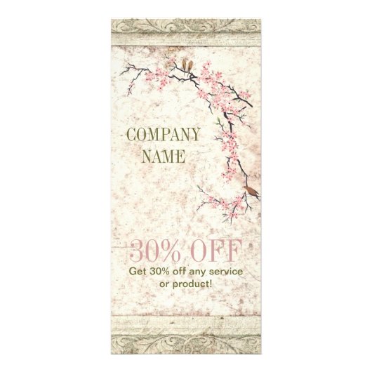 ヘルスホリスティックヨガゼンスパさくらんぼブロッサム桜 ラックカード (正面)