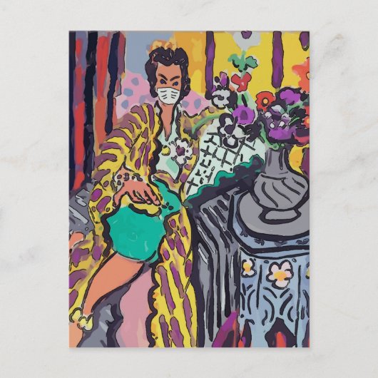 ヘルスマスクのナンシー ポストカード (正面)