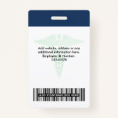 ヘルス会気に社のロゴ写真クリップ名 バッジ (裏面)