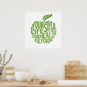 ヘルス引用文デザイン。 ポスター (キッチン)
