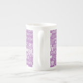 ヘルス文字マグまたは色の選択 ボーンチャイナマグカップ (裏面)