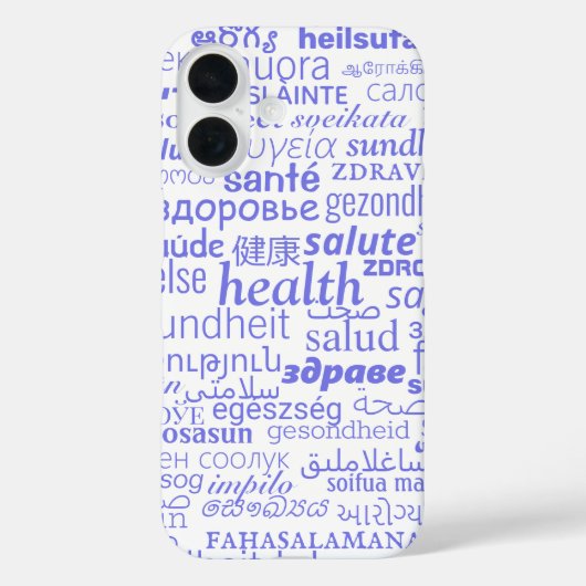 ヘルス文字iPhoneケース Case-Mate iPhoneケース (裏面)