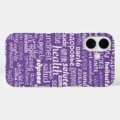ヘルス文字iPhoneケース Case-Mate iPhoneケース (裏面 (横))