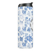ヘルス気にアトリビュート青と白の柳のスタイル タンブラー (回転左)