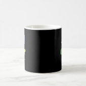ヘルス認識度がまだ生きているセミコロンRainbow Quo コーヒーマグカップ (中央)