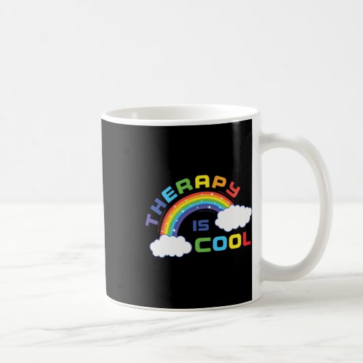 ヘルス認識度月セラピーはククールク前向き コーヒーマグカップ (右)