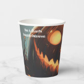 ヘルズカボチャハローウィンパーティ紙カップ 紙コップ (正面)