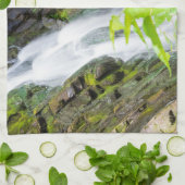 ヘルズゲートキャニオン滝 キッチンタオル (折り畳み)