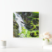 ヘルズゲートキャニオン滝 スクエア壁時計 (ホーム)