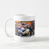 ヘルズターキーおもしろい感謝祭ハーレーティー&ギフト コーヒーマグカップ (左)