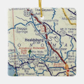 ヘルズバーグCAクラシックマップ セラミックオーナメント (正面)