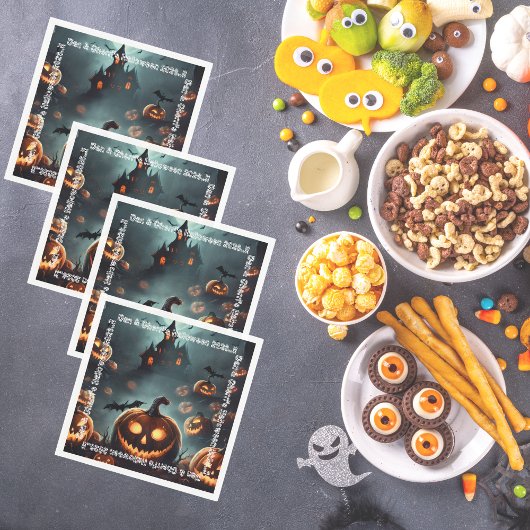 ヘルズパンプキンハローウィンパーティ スタンダードカクテルナプキン