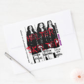 ヘルタースケルターブラッククシュ スクエアシール (封筒)