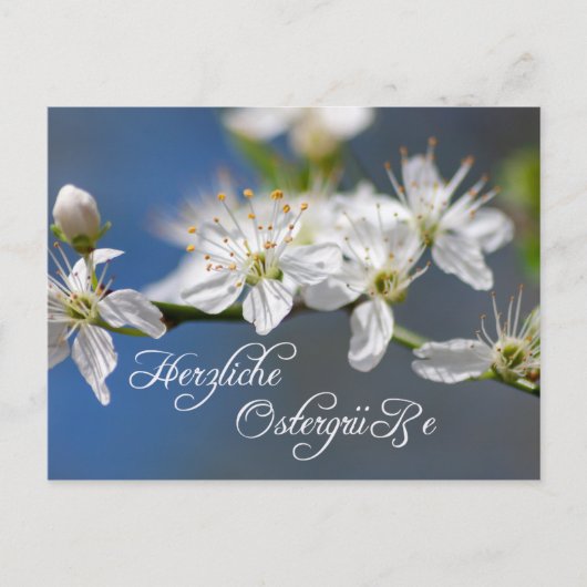 ヘルツリシェオステルグリュースオースデムブリーフカステン ポストカード (正面)