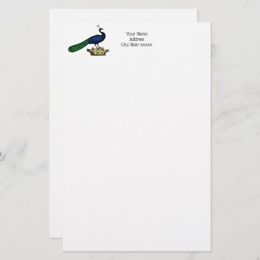 ヘルディックヴィンテージスタイルピアクックオンクラウンC 便箋 (正面/裏面)