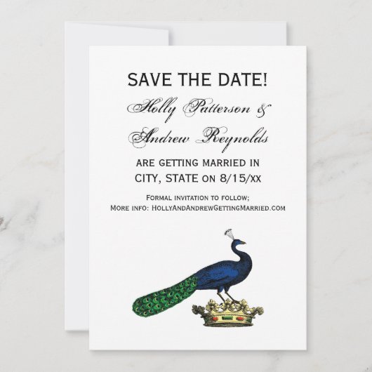 ヘルディックヴィンテージスタイルピアクックオンクラウンC 招待状 (正面)