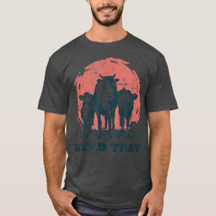 ヘルドthat牛デザイン家畜牛農家&ファ tシャツ