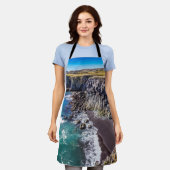 ヘルナハウン海岸，アイスランド エプロン (着用した状態)