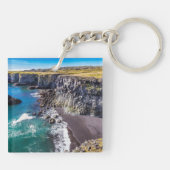 ヘルナハウン海岸，アイスランド キーホルダー (裏面)