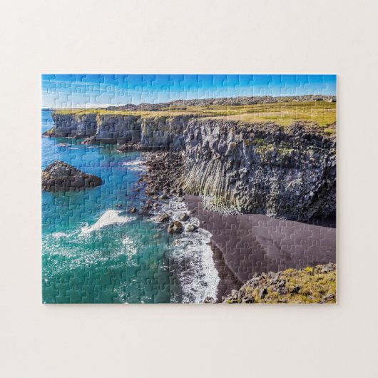 ヘルナハウン海岸，アイスランド ジグソーパズル (横)