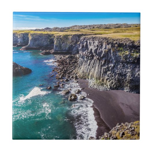 ヘルナハウン海岸，アイスランド タイル (正面)