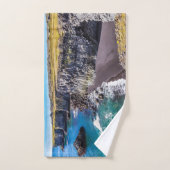 ヘルナハウン海岸，アイスランド バスタオルセット (ハンドタオル)