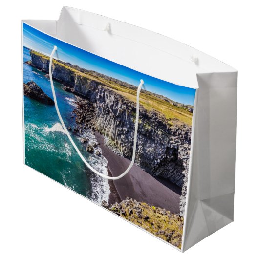 ヘルナハウン海岸，アイスランド ラージペーパーバッグ (裏面アングル)
