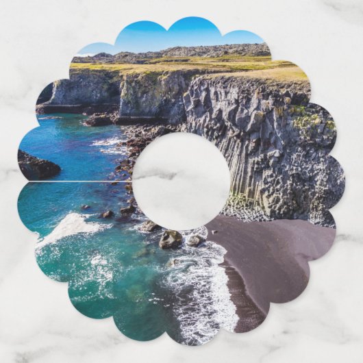 ヘルナハウン海岸，アイスランド ワイングラスタグ (裏面)