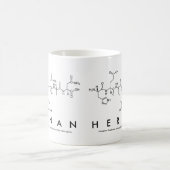 ヘルナンペプチド名mug コーヒーマグカップ (中央)