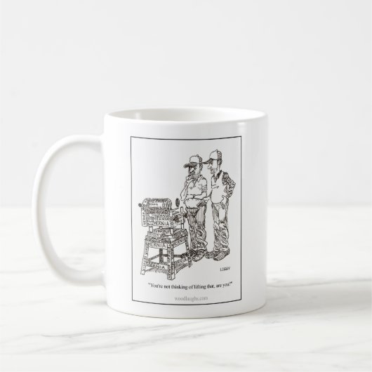 ヘルニアの漫画のマグ コーヒーマグカップ (左)