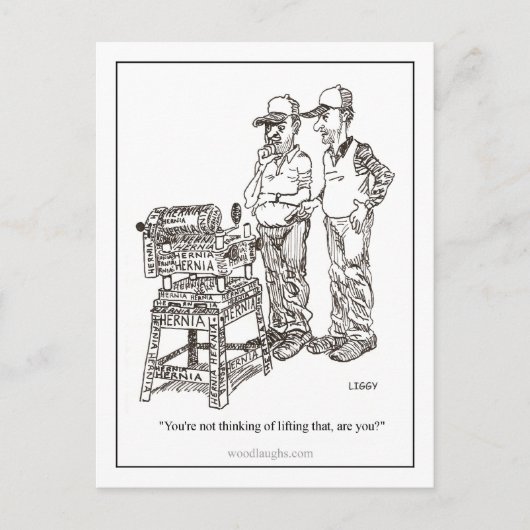 ヘルニア漫画はがき ポストカード (正面)