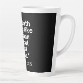 ヘルハスノフューリーイコライスライツ引用文 カフェラテマグ (右)