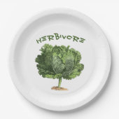 ヘルビヴォーレケールビーガンベジタリアン ペーパープレート (正面)