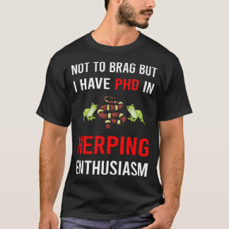 ヘルピング爬虫類学者爬虫類学 Tシャツ