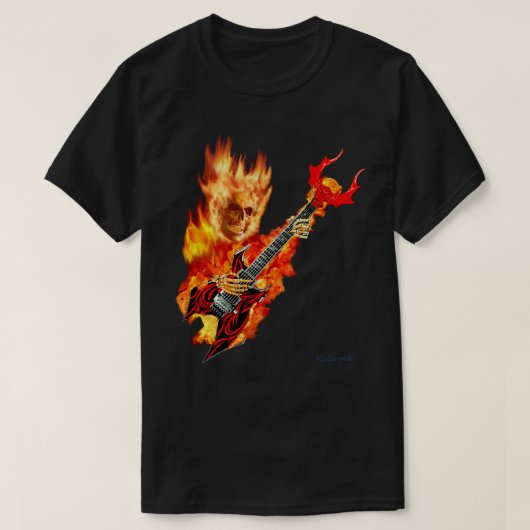 ヘルファイアと戯れる Tシャツ (デザイン正面)