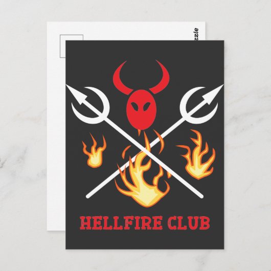 ヘルファイアクラブの看板はがき ポストカード (正面/裏面)