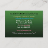 ヘルファーラブリーチェルブプロフェッショナル 名刺 (裏面)