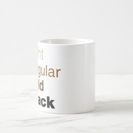 ヘルベチカファミリーコーヒーマグ コーヒーマグカップ (中央)