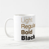 ヘルベチカファミリーコーヒーマグ コーヒーマグカップ (左)