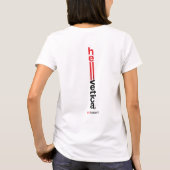 ヘルベチカ - 縦ロゴ Tシャツ (裏面)